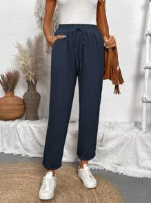 Calvaya Jeans skinny de mujer de mezclilla azul con textura para primavera/verano
