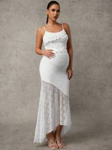 MaterniChic Maternity Two Pieces Suits Maternity 2 Pieces Set White - White - View 3