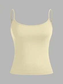 SHEIN EZwear 3 件套女士细肩带短款性感紧身吊带背心，适合夏季