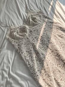 Dazy Plus Stretchy Lace Slip Dress, Sleeveless, Summer