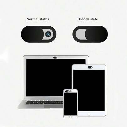 8pcs/Pack Self-Adhesive Sliding Camera Cover For Electronic Devices Privacy Protection, Peeping Prevention (One Size),Stickers,Wall Decal, Vinyl Decal For Home Decorations,Spring Decoration Items Refresh Your Home,Rama Decoration Stickers