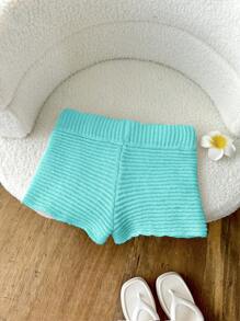 Elamini Hand Crochet Starfish Beach Shorts For Holiday - Green - View 6