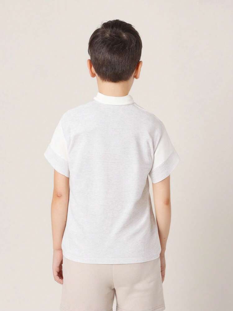 Casual Graphic Collared Polo Shirt
