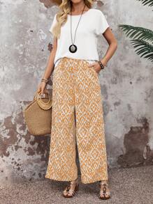 EMERY ROSE Women Two Pieces Outfits For Daily Wear - Yellow - View 6