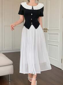 DAZY Women Two Pieces Outfits For Daily Wear - Black - View 6