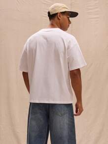 Musero Boxy Fit Oversized T-Shirt Spring Summer Streetstyle Easter Vacation - White - View 3