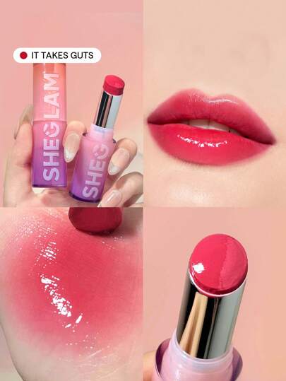 LáPiz Labial Brillante Mirror Kiss: It Takes Guts, 12 Colores, Brillo Intenso, Brillo Labial Hidratante, Reduce Las LíNeas Finas De Los Labios, BáLsamo Labial, Maquillaje De Labios Marca Belleza Maquillaje CosméTico Para Mujeres NiñAs Perfecto Para OtoñO Invierno Ideal Para Y2K Elegante Moda Adecuado Para CumpleañOs Navidad Presente Fiesta Listo Mejor Color