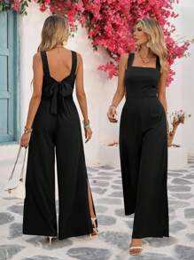 Breezaya Combinaison dos nu et bas fendu, pièce à la mode pour l'été