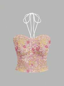 SHEIN EZwear 休闲简约修身女式背心，适合夏季 - 黑色 - 查看 9