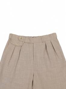 Manfinity Homme Men's Mocha Woven Fabric Long Pants With Zipper Detail, Fall