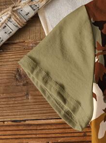 Over the Garden Wall X SHEIN Áo thun tay ngắn cổ tròn in hình cô gái Yong, phù hợp cho mùa hè - trắng - Xem 6