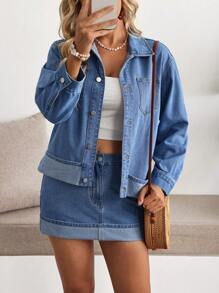Breezaya Giacca e cappotto di jeans da donna, di moda per l'estate