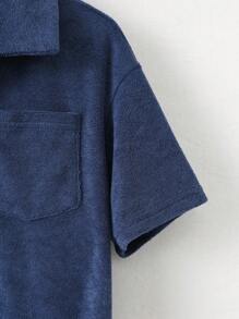 Loomiva Chemise polo à manches courtes décontractée pour jeunes garçons, printemps/été