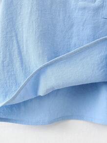 Loomiva 男童纯色Polo领短袖休闲衬衫