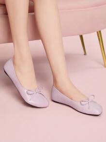 CUCCOO DOLLMOD Mocasines planos con forma de dedo del pie para mujeres, simples y prácticos de uso múltiple - Púrpura malva - Ver 5