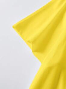 Calvaya Áo thun cổ tròn in hình khẩu hiệu tiếng Anh và hình quả chanh cỡ lớn dành cho nữ - Màu vàng - Xem 6