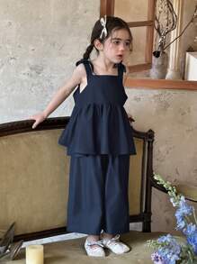 Bộ đồ denim cho bé gái, thích hợp cho mùa thu. - Rửa tối - Xem 8