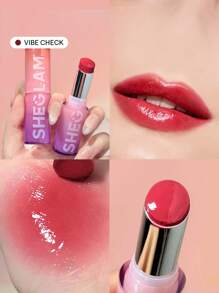 SHEGLAM Mirror Kiss 高光唇膏-Vibe Check 12 色高光澤閃亮唇膏保濕減少唇部細紋潤唇膏唇妝 品牌 美容 化妝 化妝品 適合女性與女孩 完美搭配夏季春季 Y2K 時尚 流行 生日 母親節禮物 假期 派對準備就緒 最佳顏色 - Vibe Check - 查看 1