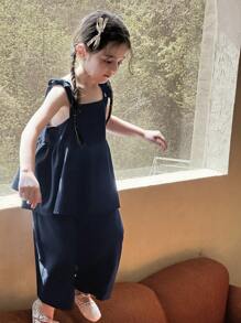 Bộ đồ denim cho bé gái, thích hợp cho mùa thu. - Rửa tối - Xem 3