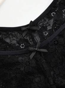 AltCore 12pcs Women Lace Trim Bikini Panties, Elegant & Comfortable Underwear - Black - View 7