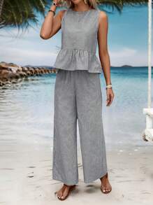 EMERY ROSE Women Two Pieces Outfits For Daily Wear Island Vacation Outfits - Multicolor - View 4