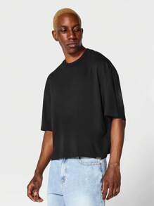 SUMWON Crop Fit Short Sleeve Essential Tee