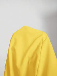 SHEIN MOD Plus Size Mustard Yellow Midi Dress: Sleeveless Woven Casual Dress With Straps And A Flared Hem