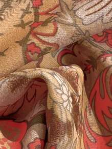 Soleia 女士复古彩色印花金属装饰领带沙滩比基尼套装，彩色性感比基尼套装，金属装饰比基尼，领带 - 彩色 - 查看 6