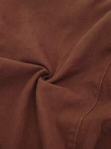 SHEIN Clasi Women's Casual Washed Plain Denim Trousers