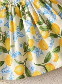 SHEIN Cozy Vacation Young Girls Ditsy Floral Camisole Dress, Suitable For Party, Beach, Resort In Summer Girls Summer Clothes Dress Summer Holiday - Multicolor - View 6