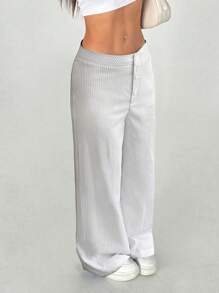 TRNVIE Women's Sophisticated Slimming Versatile Wide Leg Casual Pants Fall Cloth For Women - White - View 4