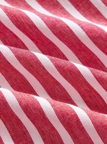 SHEIN Leap Crew Young Girl Summer Casual Striped Sleeveless Dress - Multicolor - View 10