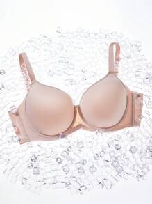 LUVLETTE Plus Dream Curve Air Full Coverage Airy Breathable Sheer Mesh Spacer Cup Pink Basic Breezy Comfort Minimizer Bra - Pink - View 15