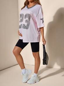 SHEIN Fashionable Maternity Nursing Top Suitable For Summer