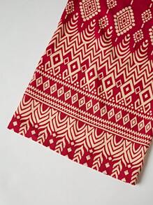 Chiquease Mono de mujer con estampado geométrico y cruce en el frente, ideal para vacaciones