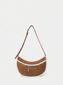 SHECARRY 女士斜挎包、豹纹、图案印花、秋/夏/冬、学院风、学校风、假日风、街头风、运动风、过夜风、Y2K、未来风、朋克风、流行动物风、学生风