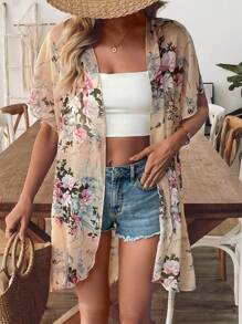 Breezaya Giacca corta in rete da donna, stile minimalista adatta per l'estate