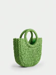 SHECARRY Women's Bohemian Style Casual Large Capacity Tote Handbag - Green - View 3