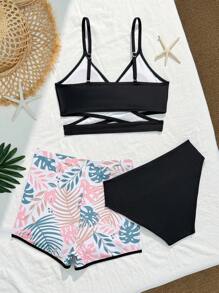 Teen Girls' Beach Holiday Bikini Set