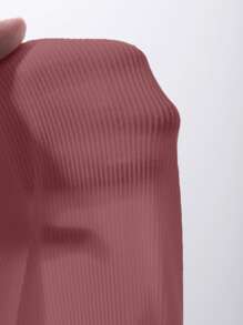 DAZY 女式纯色罗纹修身圆领休闲背心学院风上衣