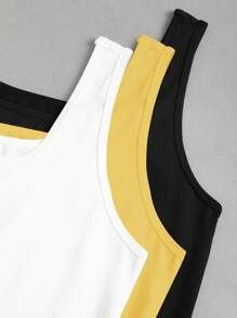 Flirla Áo ba lỗ cổ vuông xếp ly thường ngày cỡ lớn cho nữ, mùa hè - Nhiều màu - Xem 7