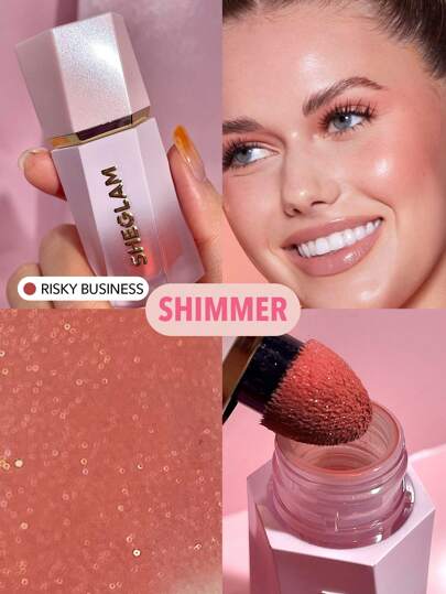 Fard à Joues Liquide Color Bloom Dayglow, Fini Scintillant, , Gel-CrèMe éClatant, Longue Tenue, Ne Se DéColore Pas, Hautement Pigmenté, LéGer, Longue Tenue, Lisse, , NoëL, Hiver, Rose, Marron, Cadeaux Rare,Rouge Marque Beauté Visage Maquillage CosméTique Pour Femmes Filles Parfait Pour Hiver IdéAl Pour Y2K ÉLéGant Mode Adapté Pour Anniversaire Xmas Cadeau FêTe PrêT Meilleure Couleur