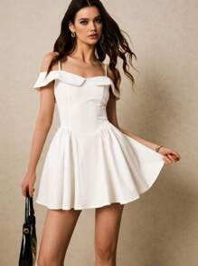 Poéselle Váy Mini Trắng, Thời Trang Cho Mùa Hè - trắng - Xem 1