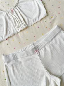 INAWLY Women Two Pieces Outfits For Daily Wear - Grey - View 5