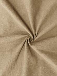 SHEIN LUNE Váy mùa hè có túi màu trơn dành cho nữ - Lạc đà - Xem 6