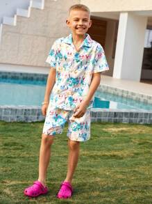 Tween Boys Sets Summerholiday,Summer,Travel,Getaway - Multicolor - View 3