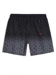 ZELFYO Men's Fashion Casual Beach/Swim Shorts, Suitable For Summer, Hawaiian - Grey - View 2