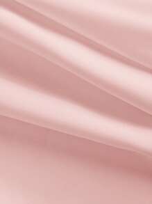 SHEIN MOD 女士白色露背蝴蝶结长裙，春季白色连衣裙，毕业礼服 - 粉色 - 查看 4