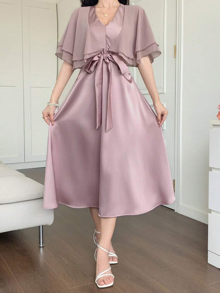 New Summer Music Festival Elegant Lady Midi A-Line Dress