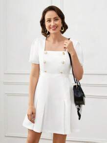 Miaspire Women's Midi Dress Summer Dresses For Women Summer Outfits For Women Dresses For Women Elegant Classy Outfits For Women Modest Dresses For Women White Dresses For Women Satin Skirt White Dresses For Women